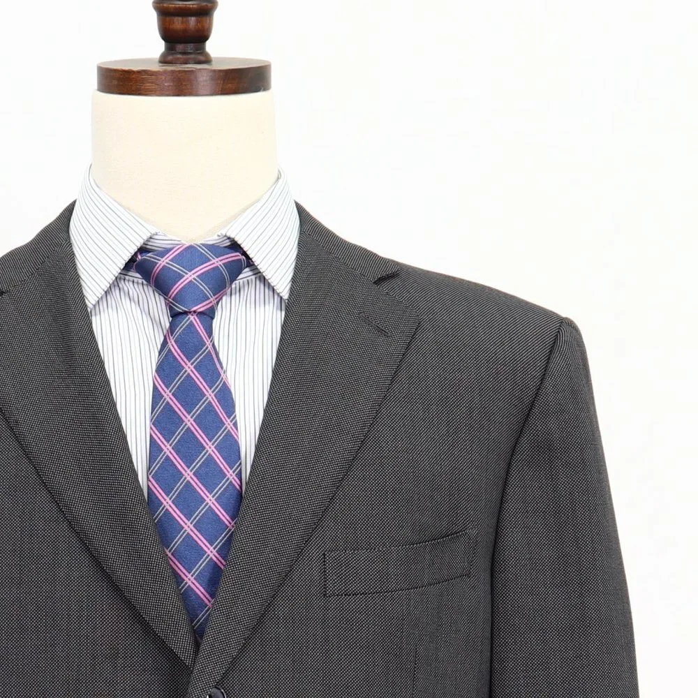 Ermenegildo Zegna 46R Gray Solid 3-Button Sport Coat Blazer Jacket O968